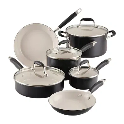 Anolon Ceramic 10-pc. Cookware Set In Black