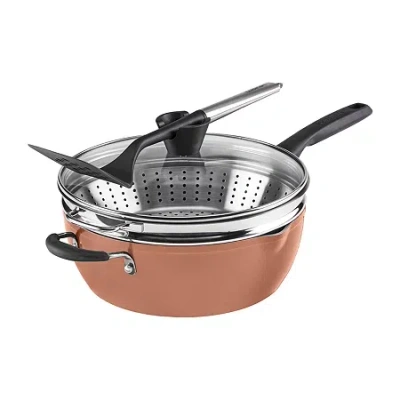 Cuisinart Preferred Ceramic 4-pc. Cookware Set In Orange