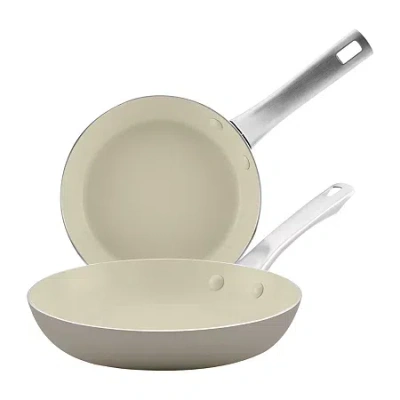 Farberware Vibrance Ceramic 2-pc. Frying Pan Set In Silver
