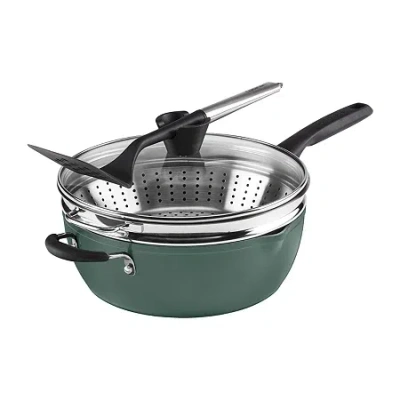 Cuisinart Preferred Ceramic 4-pc. Cookware Set In Green