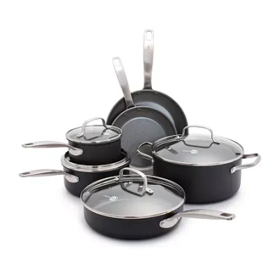 Green Pan Greenpan Chatham Ceramic Non-stick 10-pc. Cookware Set In Gray