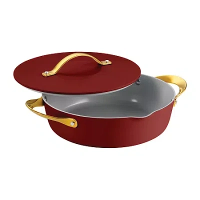Tramontina Fiora Ceramic 4.25-qt. Saute Pan In Red