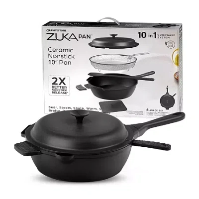 Granitestone Zuka Everyday Multi-functional 10" Pan Cooking System In Black