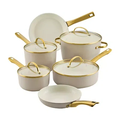 Farberware Forged Induction Ceramic 12-pc. Cookware Set In Brown