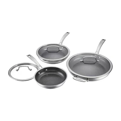 Cuisinart Fusionplus Stainless Steel 6-pc. Cookware Set In Silver