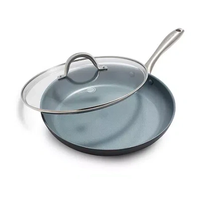 Green Pan Greenpan Lima Hard Anodized Ceramic Non-stick 12" Covered Frypan In Gray