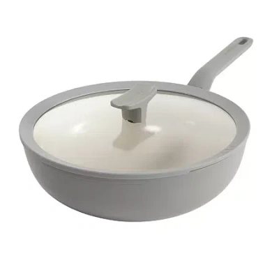 Berghoff Balance Ceramic 11" Wok With Glass Lid In Gray