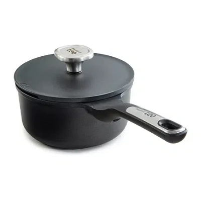 Berghoff Leo Phantom Ceramic Non-stick 7" Sauce Pan In Black