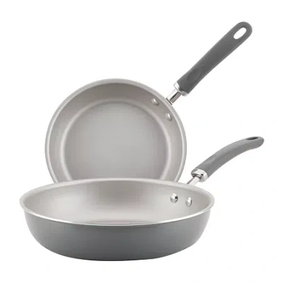 Rachael Ray Create Delicious 2-pc. Non-stick Skillet Set In Gray