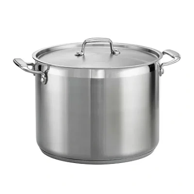 Tramontina Gourmet 16-qt. Tri-ply Covered Stock Pot In Gray