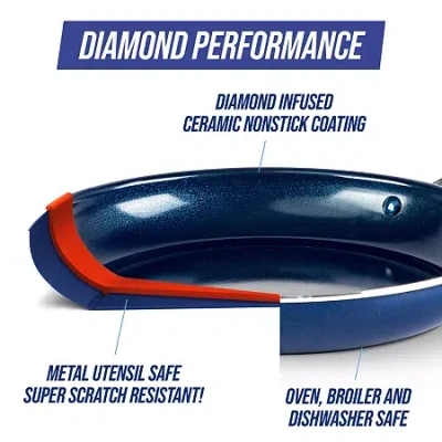 Blue Diamond As Seen On Tv  12" Frypan In Blue