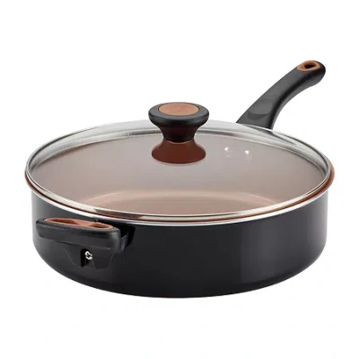 Farberware Glide Copper Ceramic 4-qt Saute Pan With Lid In Blue