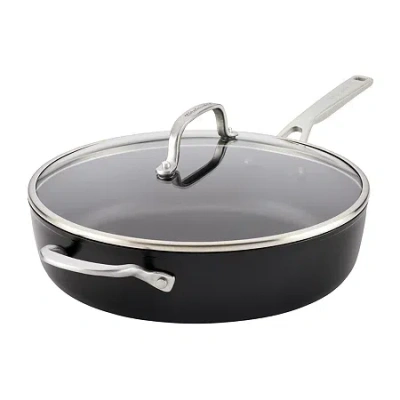 Kitchenaid Hard Anodized 5-qt. Covered Saute Pan In Black