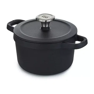 Berghoff Leo Graphite Enameled Cast Iron 3.2-qt. Stockpot In Black