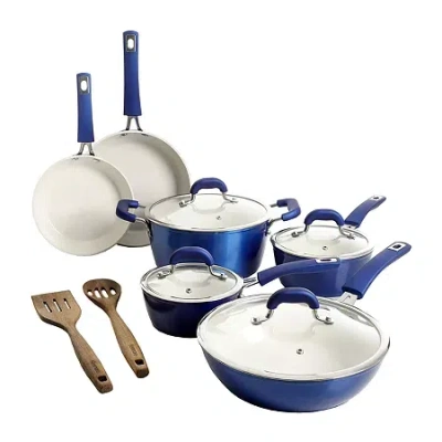Oster 12-pc. Non-stick Cookware Set In Blue