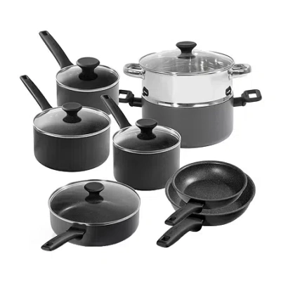 Granitestone Pro Premier 13-pc. Non-stick Hard Anodized Cookware Set In Black