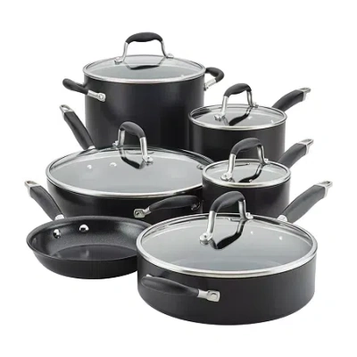 Anolon Advanced Home Hard Anodized 11-pc. Cookware Set In Black