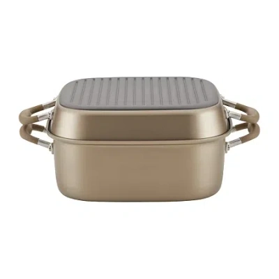 Anolon Advanced Home Hard Anodized 2-pc. Two Step Meal Cookware Set In Brown
