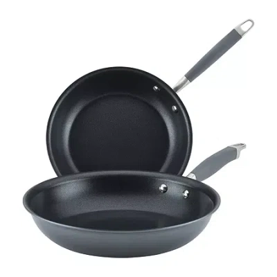 Anolon Advanced Home Hard Anodized 2-pc. Skillet In Gray