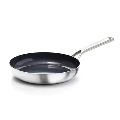 Oxo Mira 3-ply Stainless Steel 10" Frying Pan In Silver