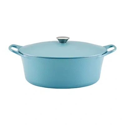 Rachael Ray Nitro Cast Iron 6.5-qt. Dutch Oven With Lid In Blue