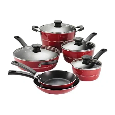 Tramontina 10-pc. Non-stick Cookware Set In Red