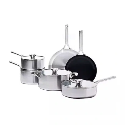 Oxo Mira 3-ply Stainless Steel 10-pc. Pots And Pans Cookware Set In Silver