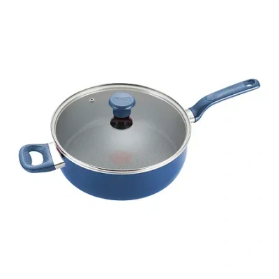 T-fal Excite 5-qt. Covered Jumbo Saute Pan In Blue