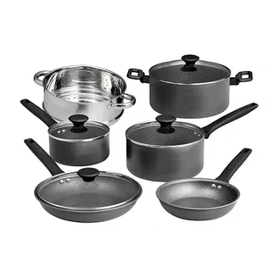 Granitestone Pro Premier Hard Anodized 10-pc. Cookware Set In Black