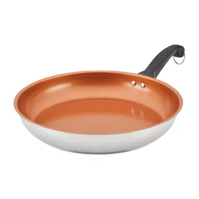 Farberware Classic Traditions Stainless Steel 12.5" Frying Pan In Silver