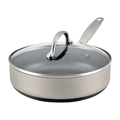 Anolon Achieve Hard Anodized 3-qt. Saute Pan With Lid In Silver