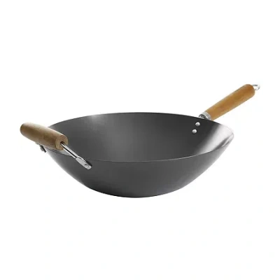 Oster 14 Inch Steel Non-stick Wok In Black