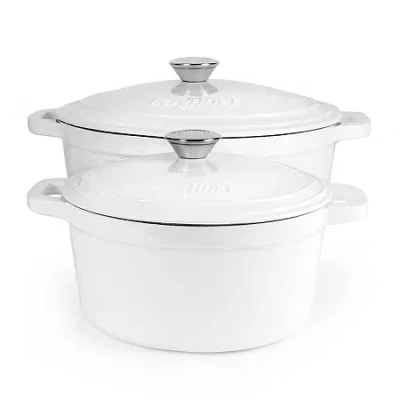 Berghoff Neo Cast Iron 4-pc. Cookware Set In White