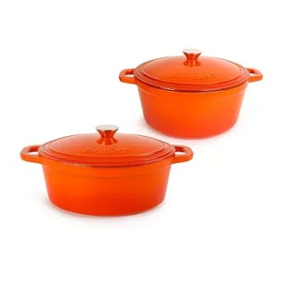 Berghoff Neo Cast Iron 4-pc. Cookware Set In Orange