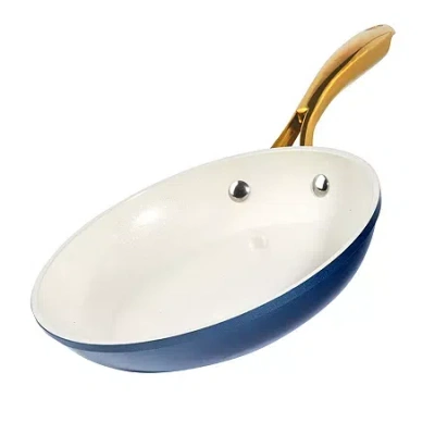 Gotham Steel Ultra 10" Non-stick Frying Pan With Stay Cool Handle In Blue