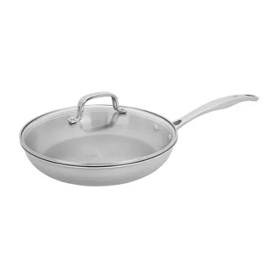 Henckels Stainless Steel 10" Frying Pan With Lid In Silver