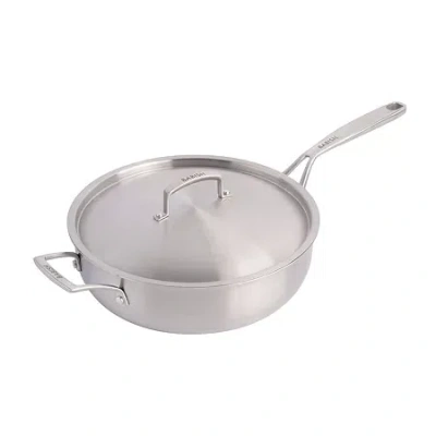 Babish Stainless Steel Tri-ply 5-qt. Saute Pan With Lid In Silver