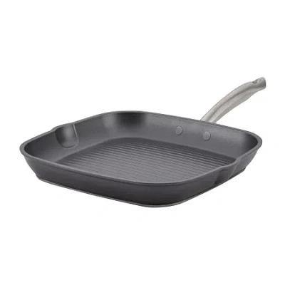 Anolon Accolade 11" Stovetop Square Grill Pan In Gray