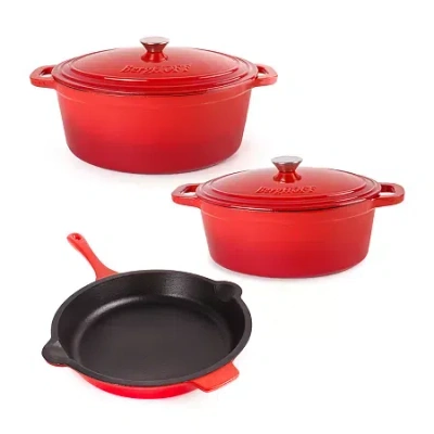 Berghoff Neo Cast Iron 5-pc. Cookware Set In Red