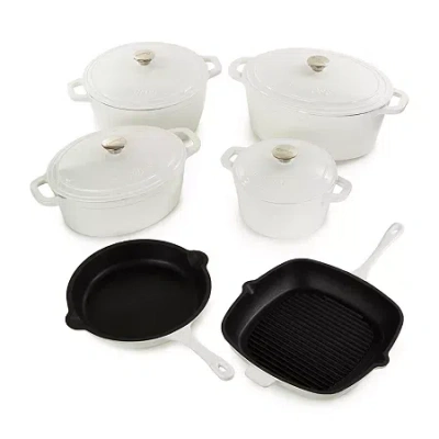 Berghoff Neo Cast Iron 10-pc. Cookware Set In White