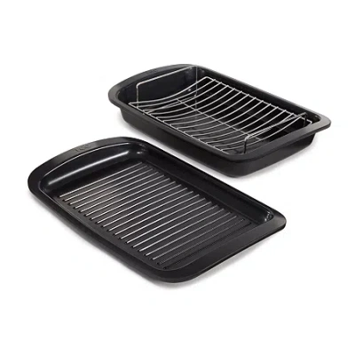 Berghoff Leo Graphite 3-pc. Aluminum Non-stick Cookware Set In Black