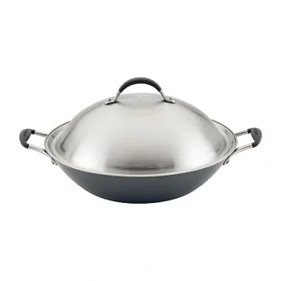 Circulon A1 Series With Scratchdefense 14" Non-stick Wok In Gray
