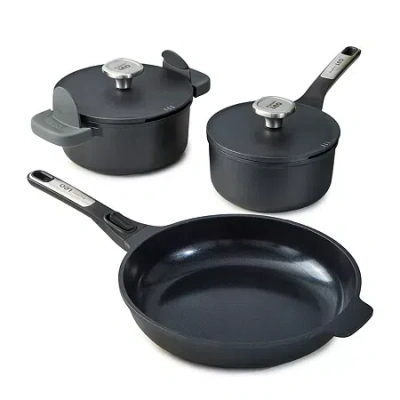 Berghoff Leo Phantom Ceramic Non-stick 5-pc. Cookware Set In Black