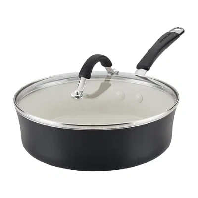 Rachael Ray Cucina Ceramic Non-stick 3-qt. Saute Pan In Black