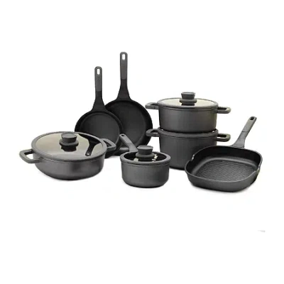 Berghoff Leo Stone Non-stick 11-pc. Cookware Set In Black