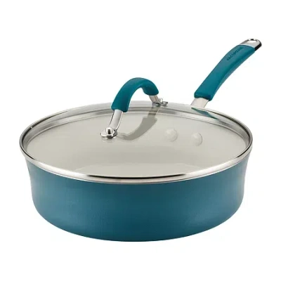 Rachael Ray Cucina Ceramic Non-stick 3-qt. Saute Pan In Blue