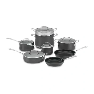 Cuisinart Contour Hard Anodized 13-pc. Cookware Set In Black