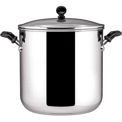 Farberware Classic Series 11-qt. Stainless Steel Stock Pot With Lid In Gray