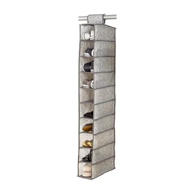 Kennedy International 10 Shelf 10-shelf Shoe Rack In Gray