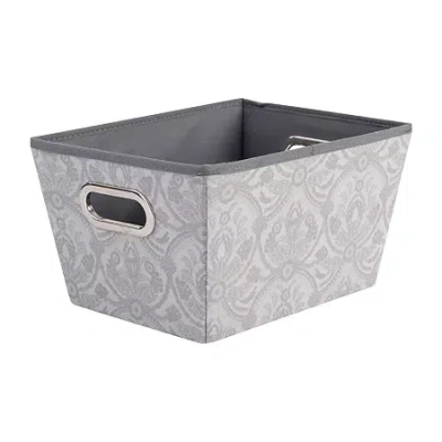 Kennedy International Gray Fabric Storage Box In Gray